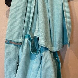 Lululemon Aqua Striped Vinyasa Scarf